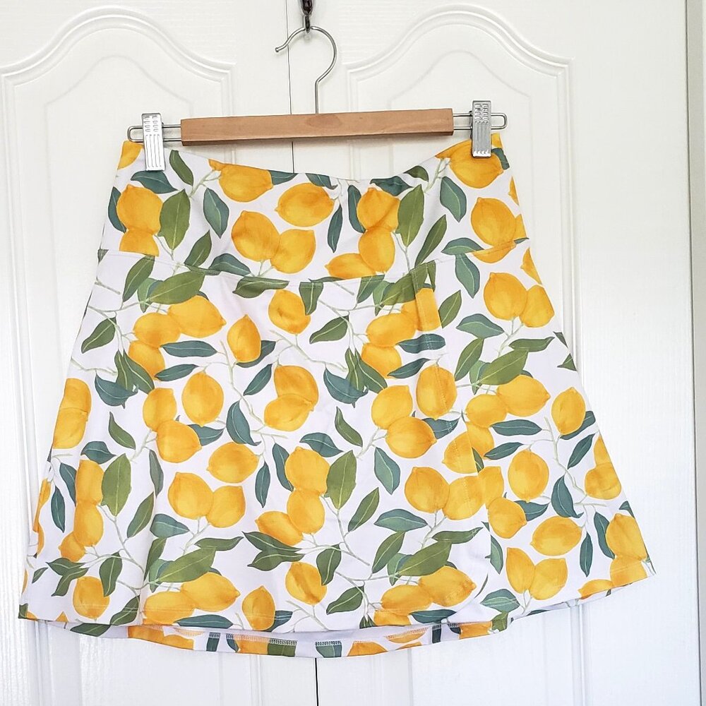 NWOT Nanette Lepore Lemon Print Women's Mini Skirt/Skort